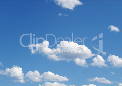 Blue sky with clouds