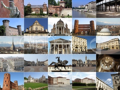 Turin collage