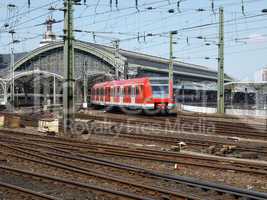 Trains in station