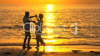 Romantic Sunset Beach Dancing