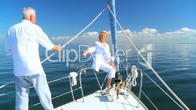 Successful Seniors Aboard their Yacht