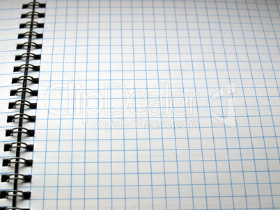 Blank notebook page