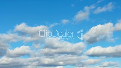 White clouds blue sky background