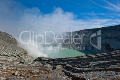 Kawah Ijen volcano, Java, Indonesia