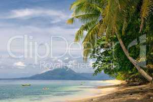tropical beach, banda islands, indonesia
