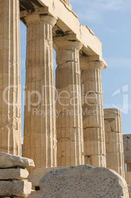 greek columns, acropolis, athens