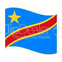 flag of democratic republic congo