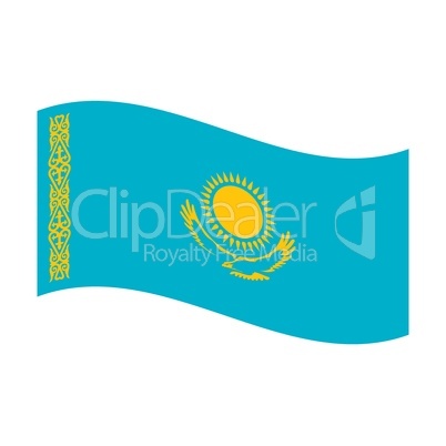 flag of kazakhstan