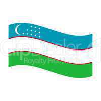 flag of uzbekistan