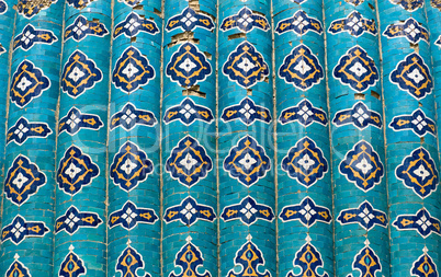 Tiled background with oriental ornaments