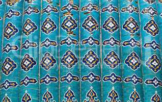 Tiled background with oriental ornaments