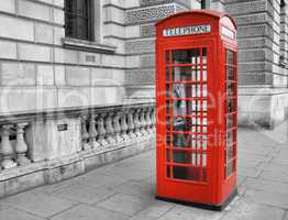 London telephone box