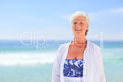 Portrait of a senior woman on the beach