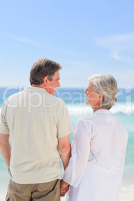 Happy couple on the beach