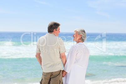 Happy couple on the beach