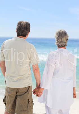 Happy couple on the beach