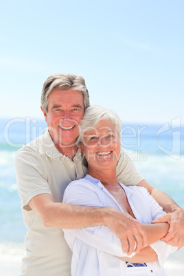 Happy couple on the beach