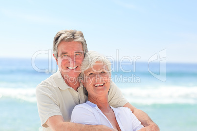 Happy couple on the beach