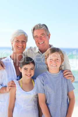 Grandparents with their grandchildren