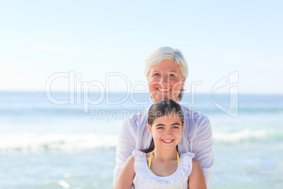 Grandmother with her granddaughter