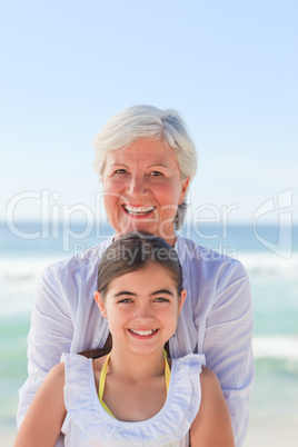 Grandmother with her granddaughter