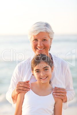 Portrait of a Grandmother with her granddaughter