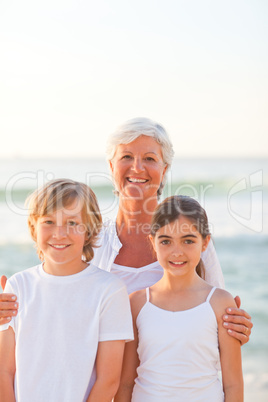 Portrait of a grandmother with their grandchildren