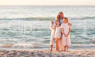 Portrait of an adorable family