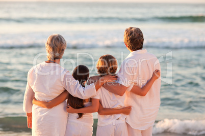 Portrait of an adorable family