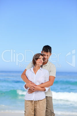 Lovely couple at the beach