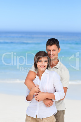 Lovely couple at the beach