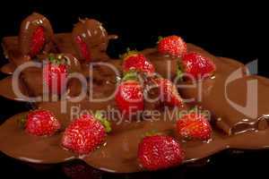 Strawberry in chocolate