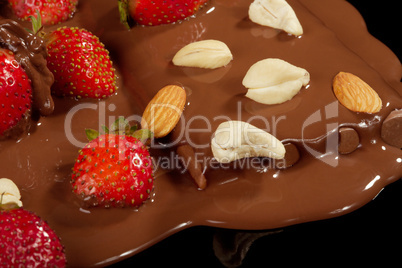 Strawberry in chocolate