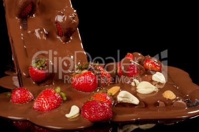 Strawberry in chocolate