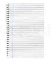 Blank notebook page