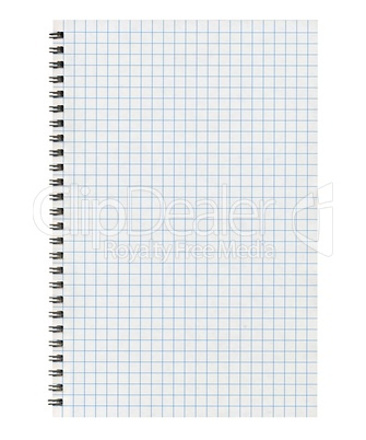 Blank notebook page