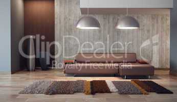 luxury lounge room 3d render