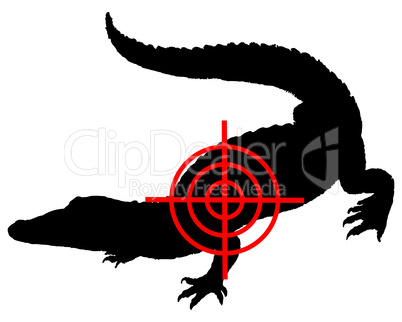 Krokodil Fadenkreuz