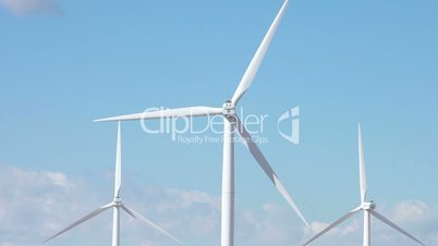 Windmill spinning in blue sky P HD 8848