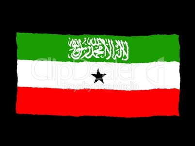 Handdrawn flag of Somaliland