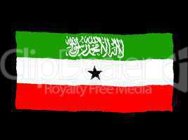 Handdrawn flag of Somaliland