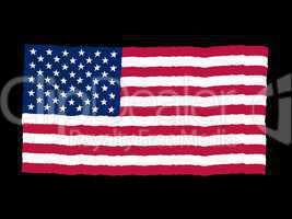 Handdrawn flag of United States