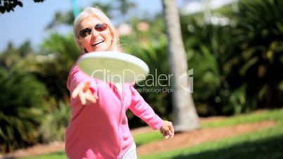 Frisbee spielen