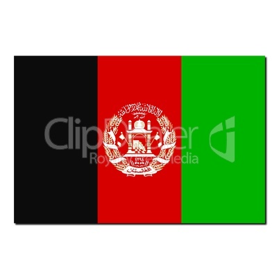 The national flag of Afghanistan
