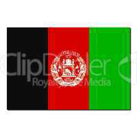 The national flag of Afghanistan