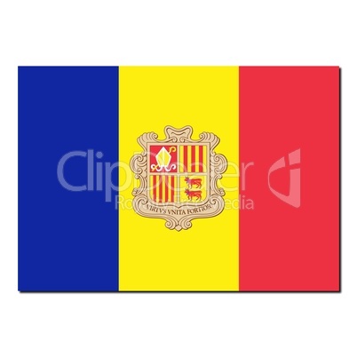 The national flag of Andorra