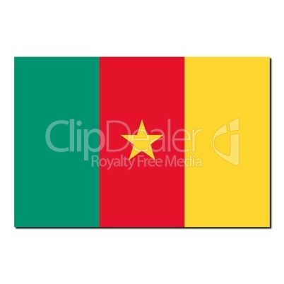 The national flag of Cameroon