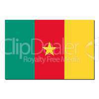 The national flag of Cameroon