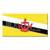 The national flag of Brunei