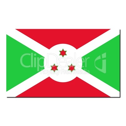 The national flag of Burundi